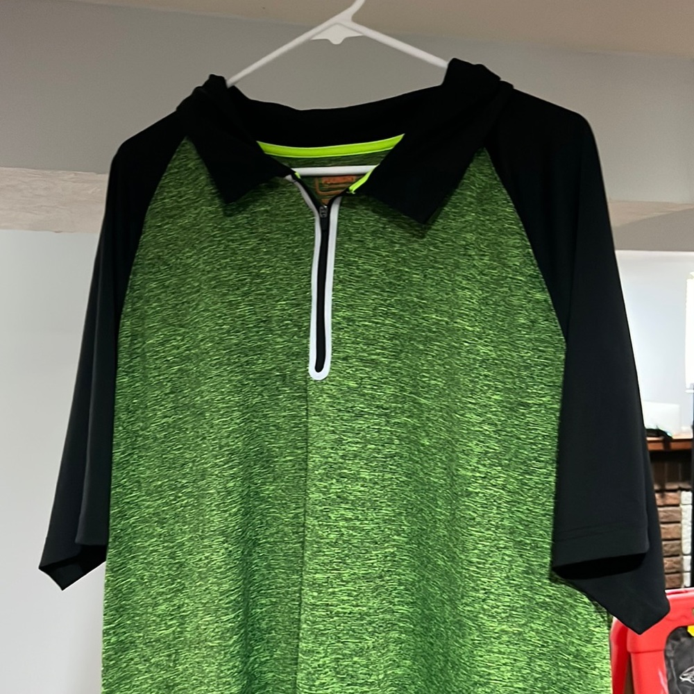 Foundry polo zip up T-shirt